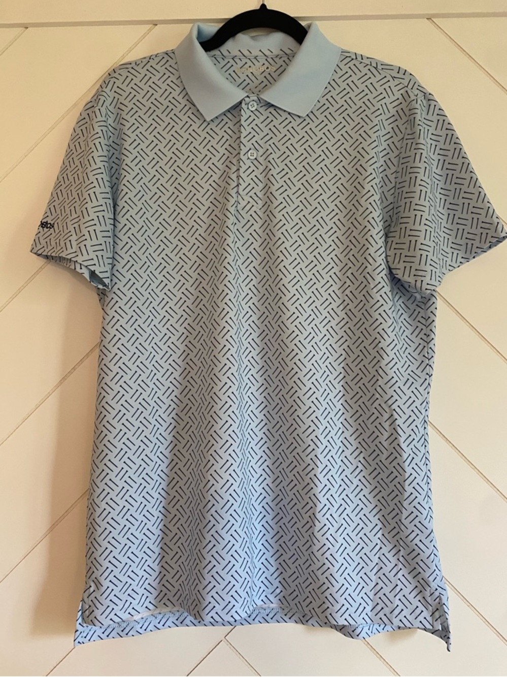 Bonobos Light Blue Geometric Polo